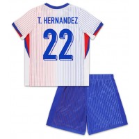 Camisa de time de futebol França Theo Hernandez #22 Replicas 2º Equipamento Infantil Europeu 2024 Manga Curta (+ Calças curtas)